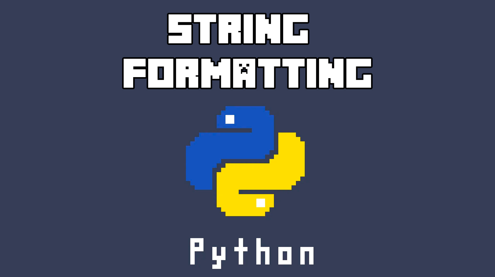 String Formatting